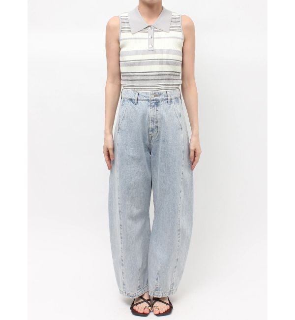 LAGUNAMOON「セミワイドカーブデニムパンツ」|デニム|