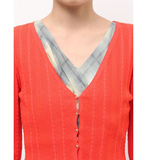 LAGUNAMOON「コットンアイレットニットカーディガン」|カーディガン|