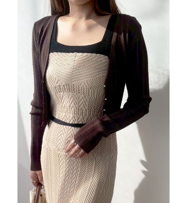 LAGUNAMOON「ノースリレースニットワンピース」|ワンピース|