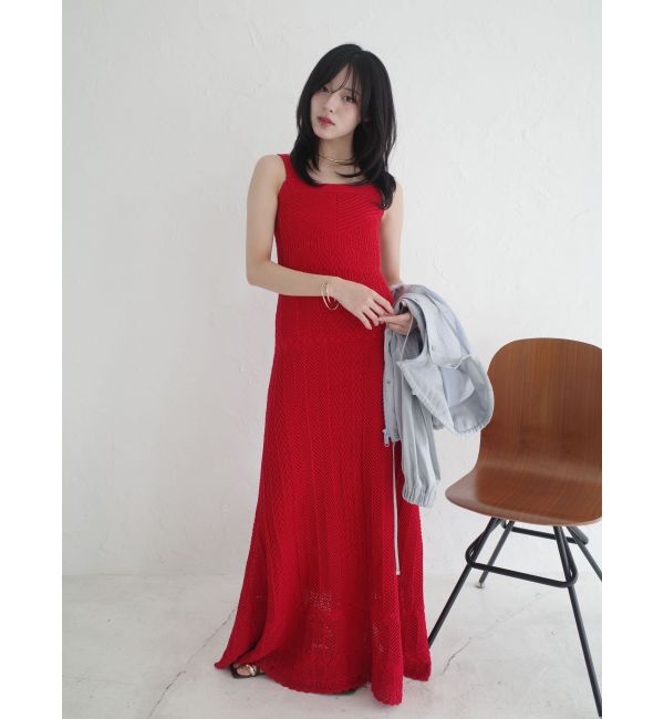 LAGUNAMOON「ノースリレースニットワンピース」|ワンピース|