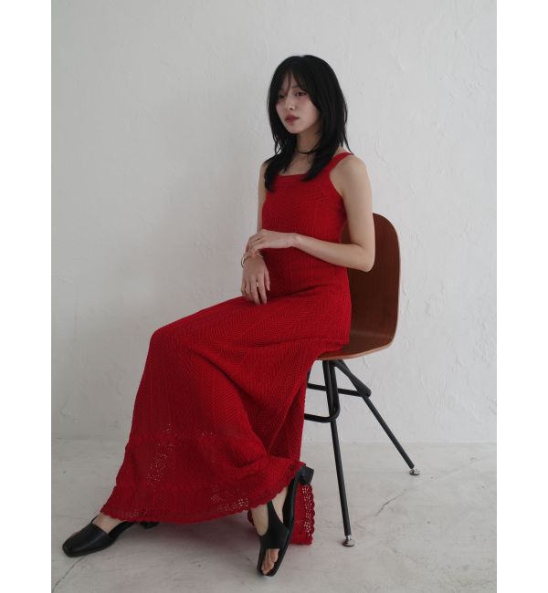 LAGUNAMOON「ノースリレースニットワンピース」|ワンピース|