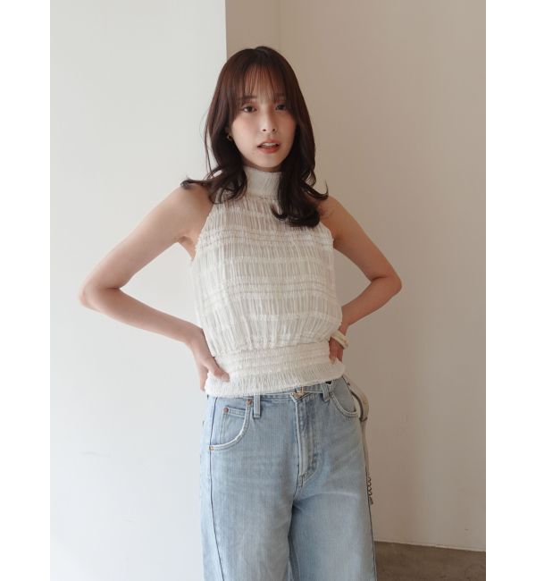 LAGUNAMOON「ボウタイシャーリングブラウス」|シャツ・ブラウス|