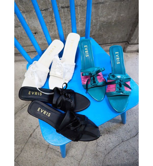 EVRIS「レースアップヒールサンダル」|サンダル|