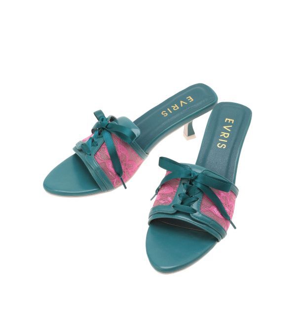 EVRIS「レースアップヒールサンダル」|サンダル|