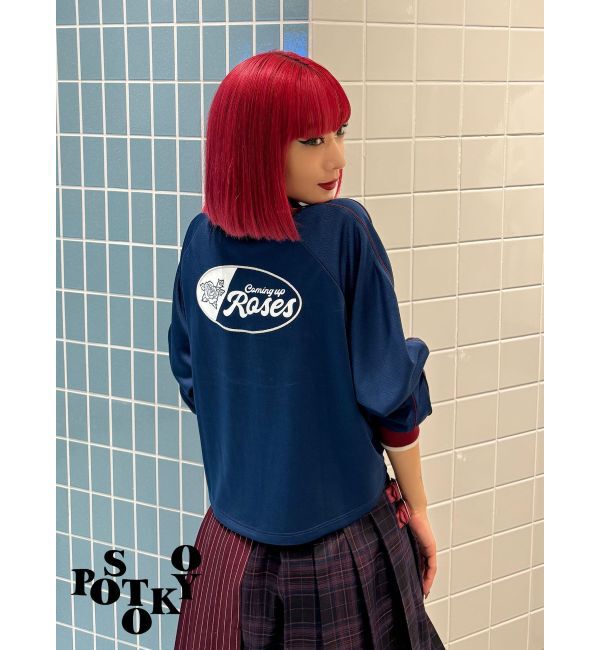 jouetie「【Something &times;PosTokyo】Front gather Sporty Tops」|Tシャツ・カットソー|
