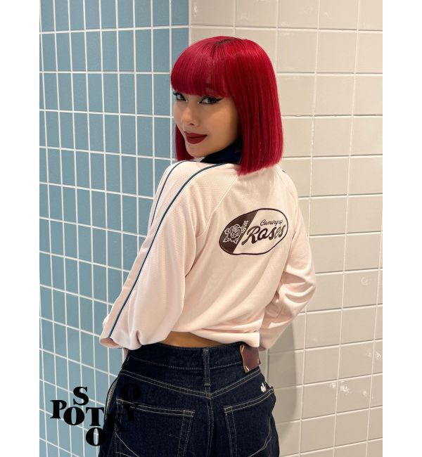 jouetie「【Something &times;PosTokyo】Front gather Sporty Tops」|Tシャツ・カットソー|