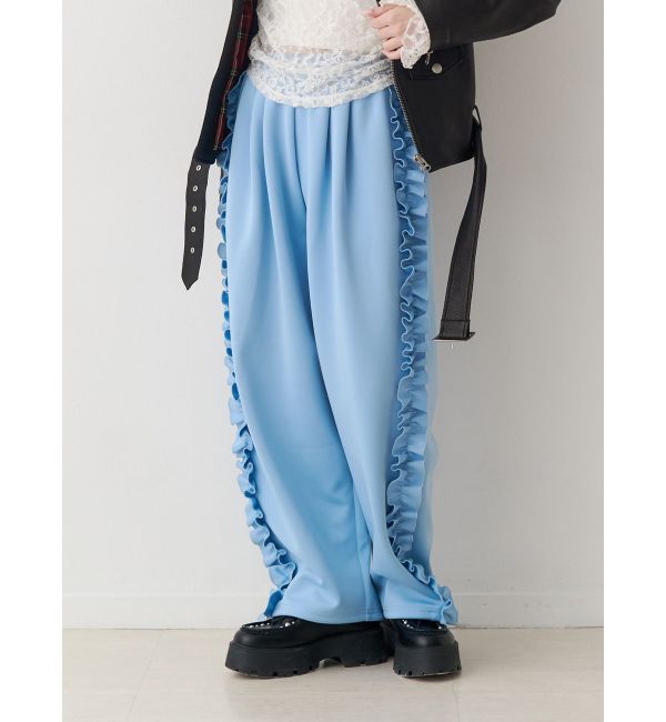 jouetie「フリルトラックパンツ【セットアップ対応】」|その他|ブルー