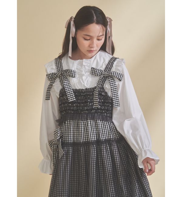 merry jenny「ribbonフリルカラーブラウス」|シャツ・ブラウス|