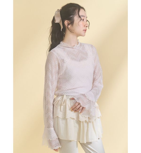 merry jenny「シアーレーストップス」|Tシャツ・カットソー|