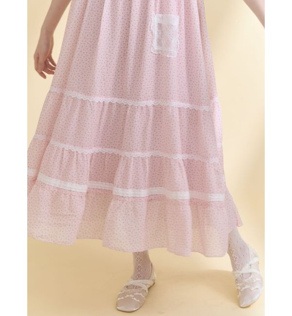 merry jenny「petit flower sheer switchワンピース」|ワンピース|