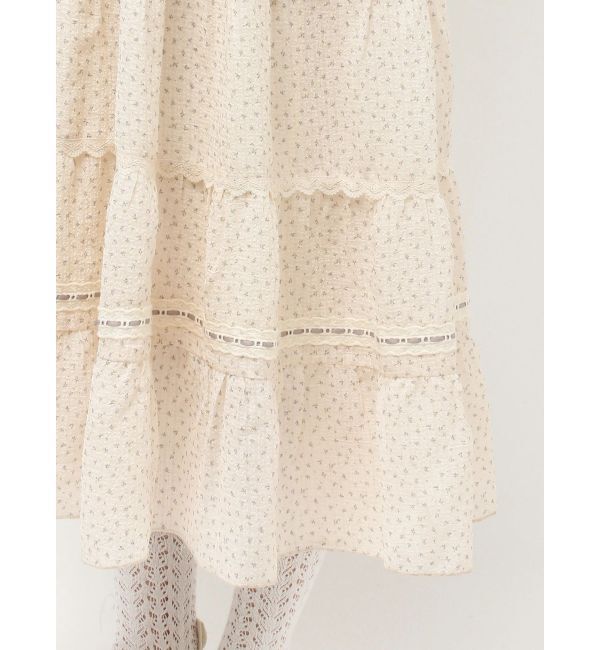 merry jenny「petit flower sheer switchワンピース」|ワンピース|