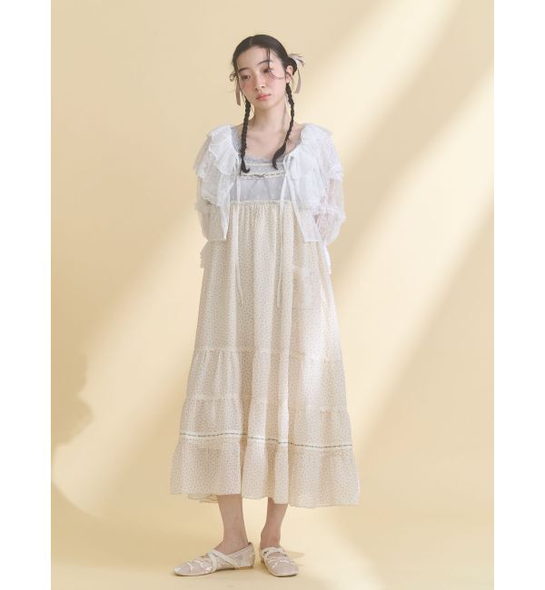 merry jenny「petit flower sheer switchワンピース」|ワンピース|