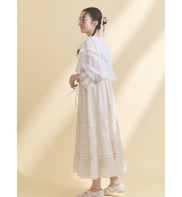 merry jenny「petit flower sheer switchワンピース」|ワンピース|