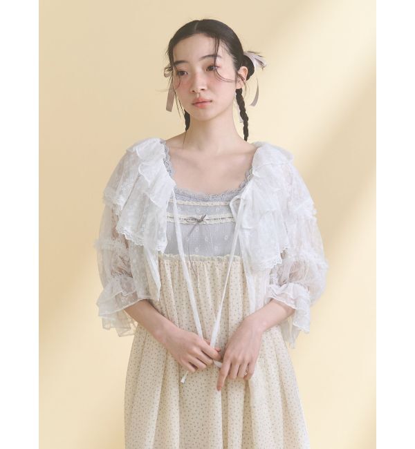 merry jenny「petit flower sheer switchワンピース」|ワンピース|