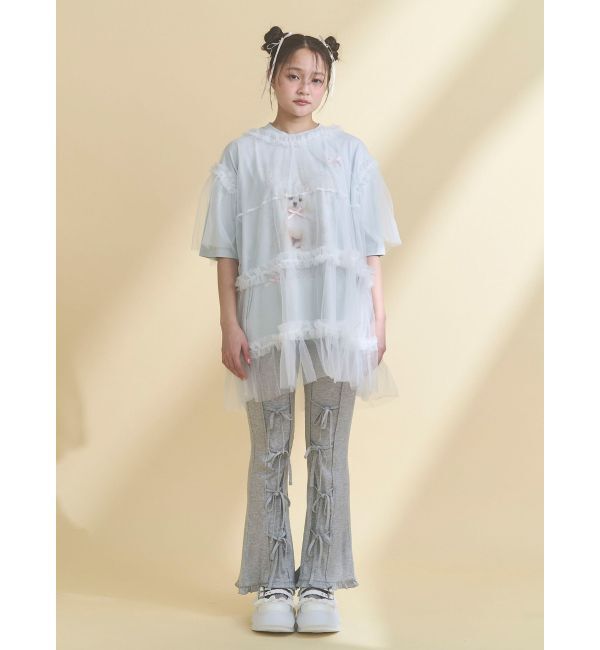 merry jenny「ribbon dog collage tee」|Tシャツ・カットソー|