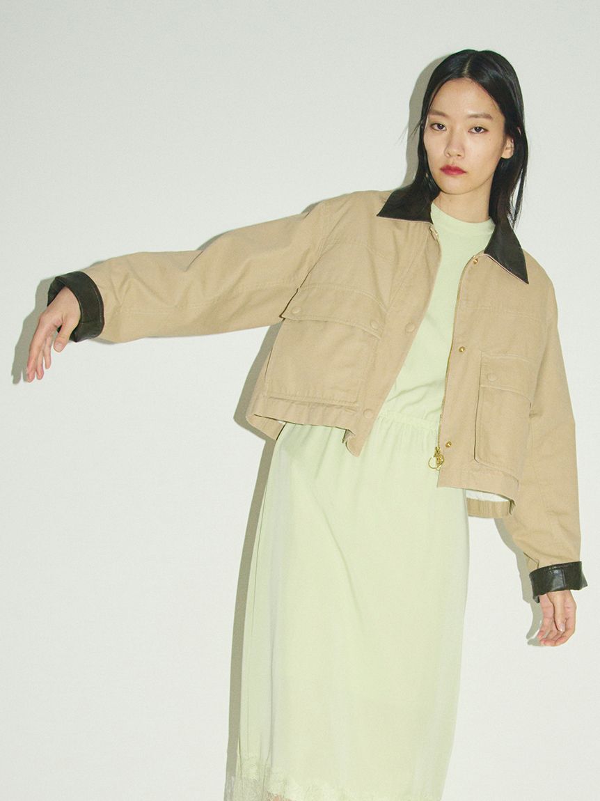 Mila Owen「ショートテントシルエットハンティングジャケット」|ミリタリージャケット|