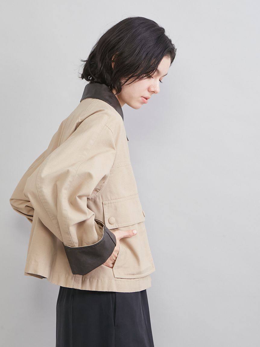 Mila Owen「ショートテントシルエットハンティングジャケット」|ミリタリージャケット|