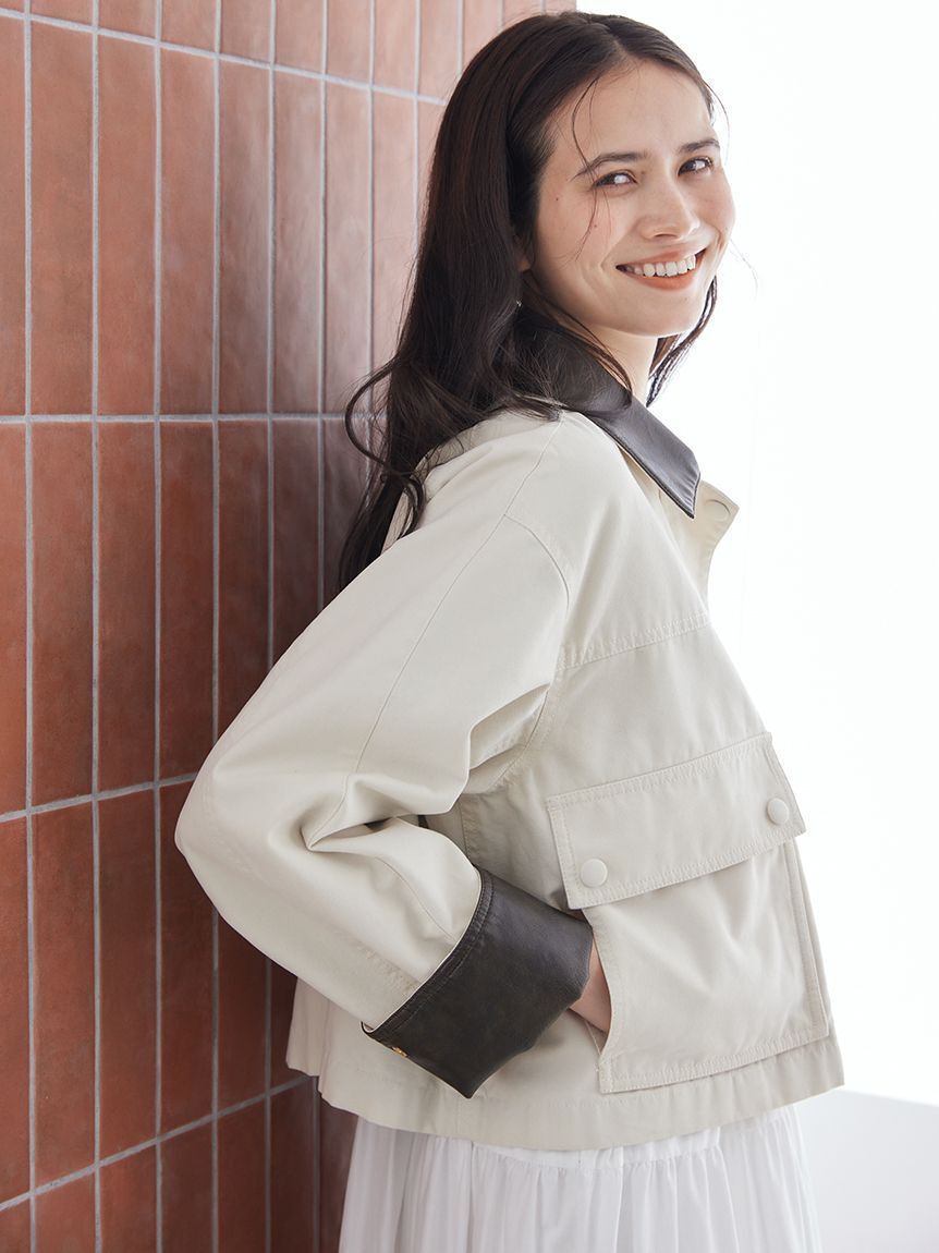 Mila Owen「ショートテントシルエットハンティングジャケット」|ミリタリージャケット|