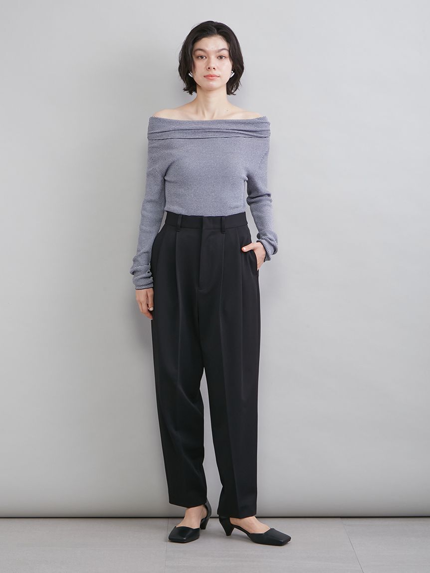 Mila Owen「２タックテーパードパンツ」|チノ|