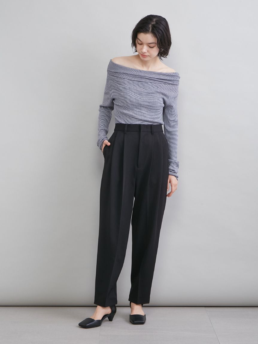 Mila Owen「２タックテーパードパンツ」|チノ|