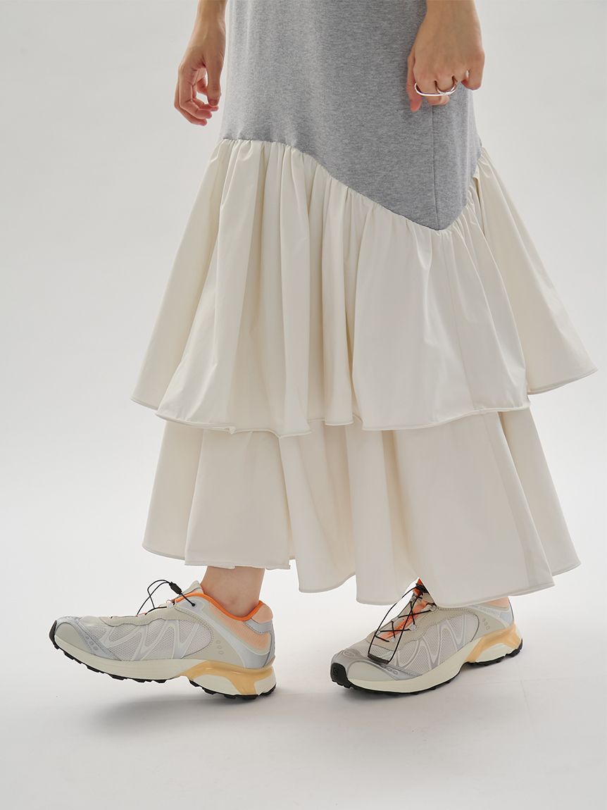 emmi atelier「ニットドッキングワンピース」|ワンピース|