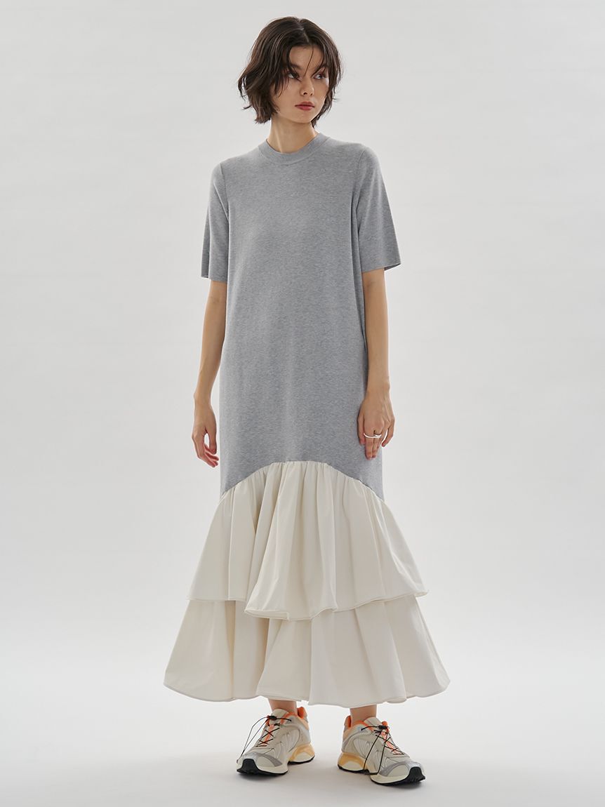 emmi atelier「ニットドッキングワンピース」|ワンピース|