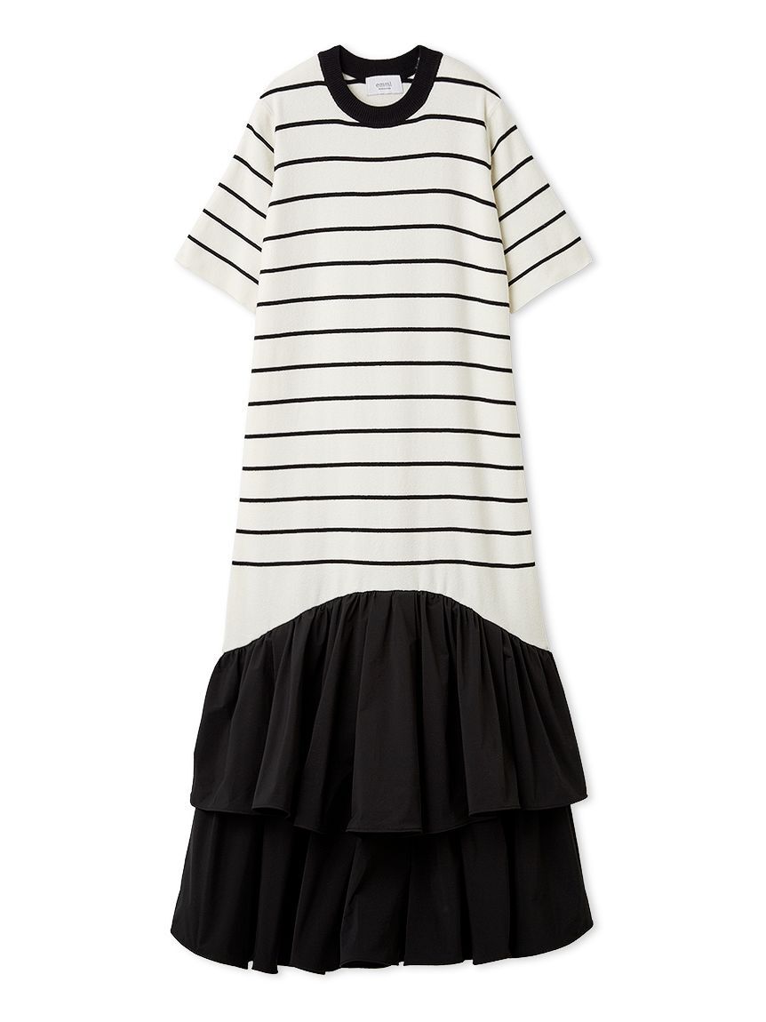 emmi atelier「ニットドッキングワンピース」|ワンピース|