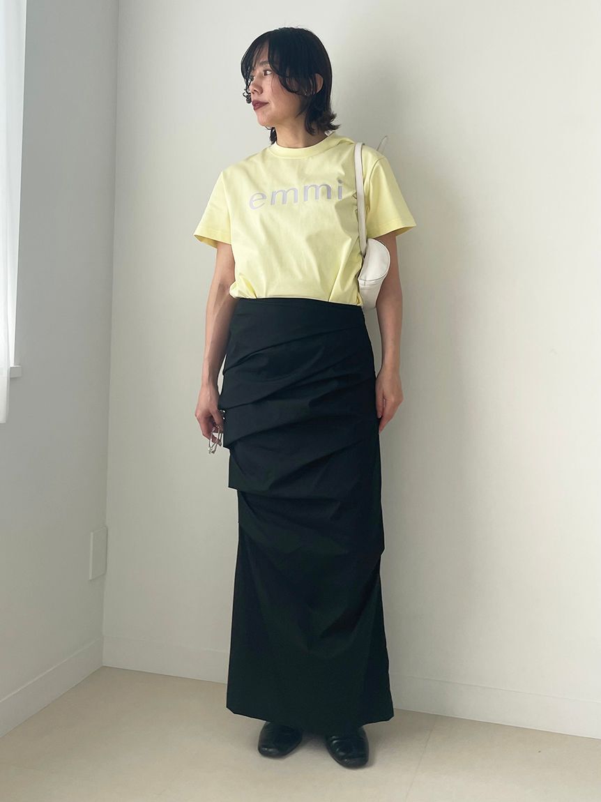 emmi atelier「【ONLINE限定カラーあり】eco emmiロゴTシャツ/UVカット」|Tシャツ・カットソー|