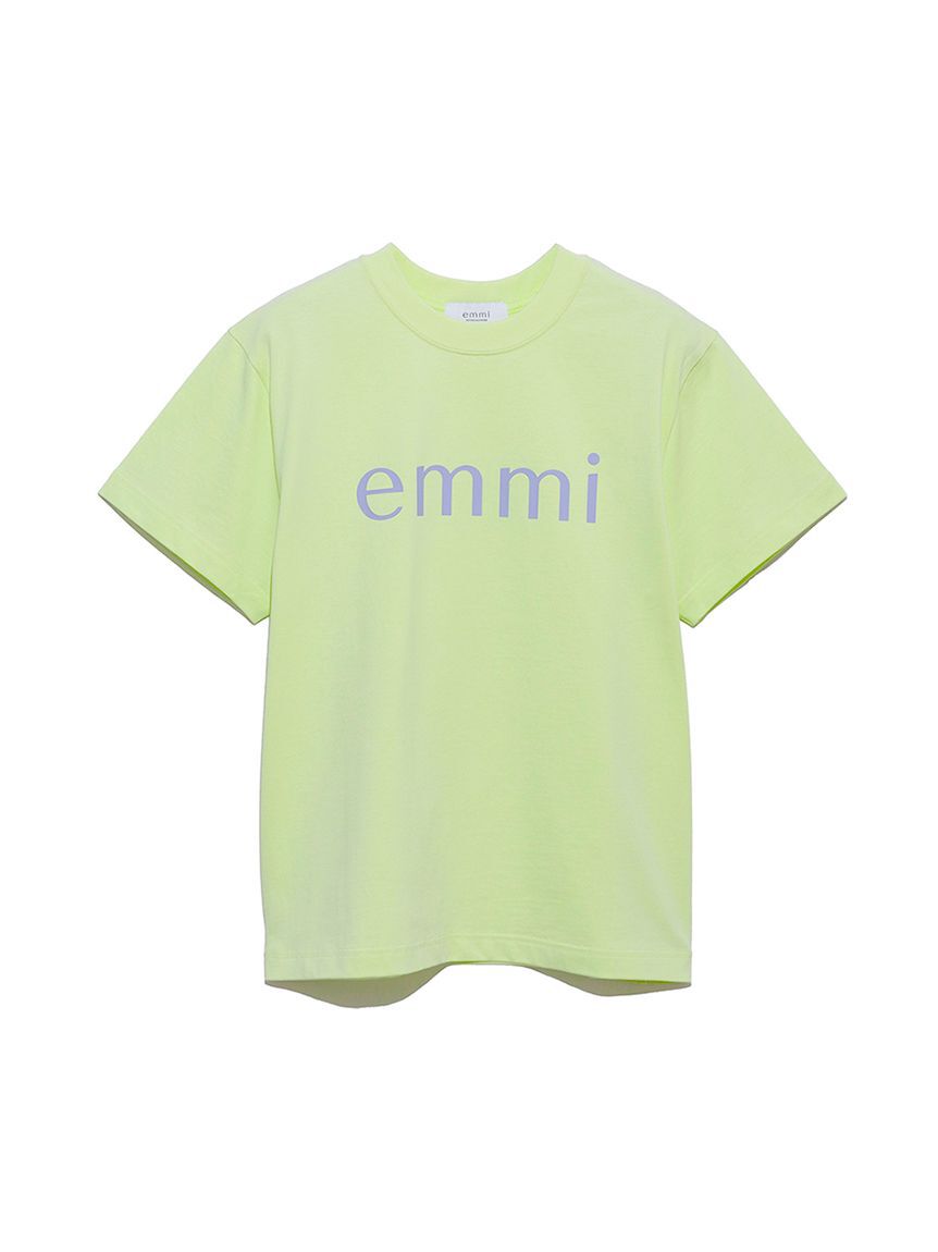 emmi atelier「【ONLINE限定カラーあり】eco emmiロゴTシャツ/UVカット」|Tシャツ・カットソー|LIME