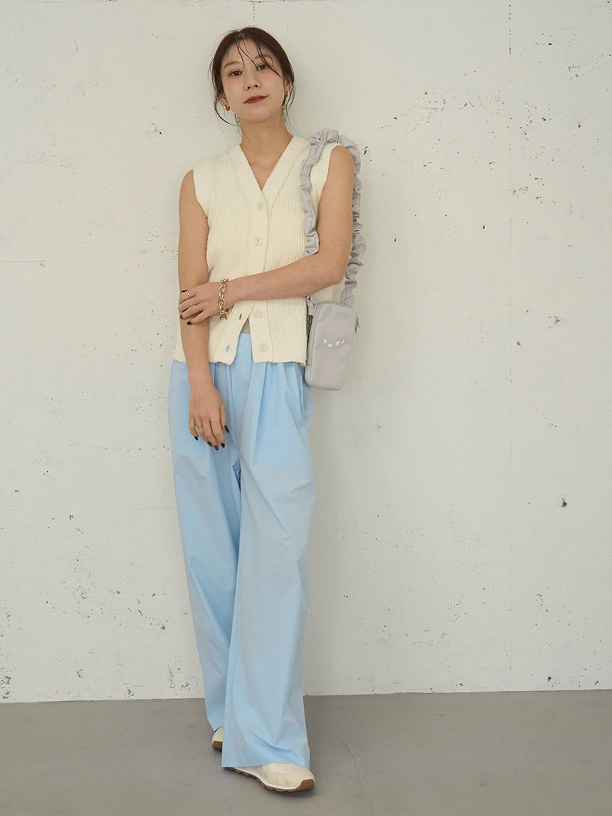 emmi atelier「【Movique】アクティブイージーパンツ/撥水/UVカット/接触冷感」|チノ|