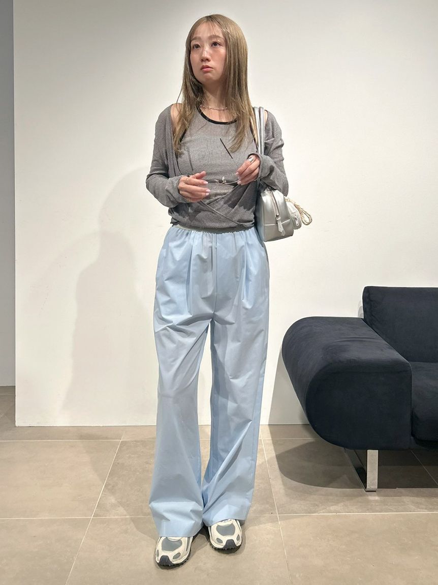 emmi atelier「【Movique】アクティブイージーパンツ/撥水/UVカット/接触冷感」|チノ|