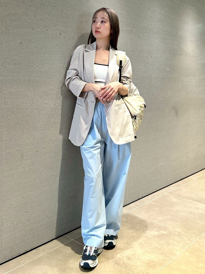 emmi atelier「【Movique】アクティブイージーパンツ/撥水/UVカット/接触冷感」|チノ|