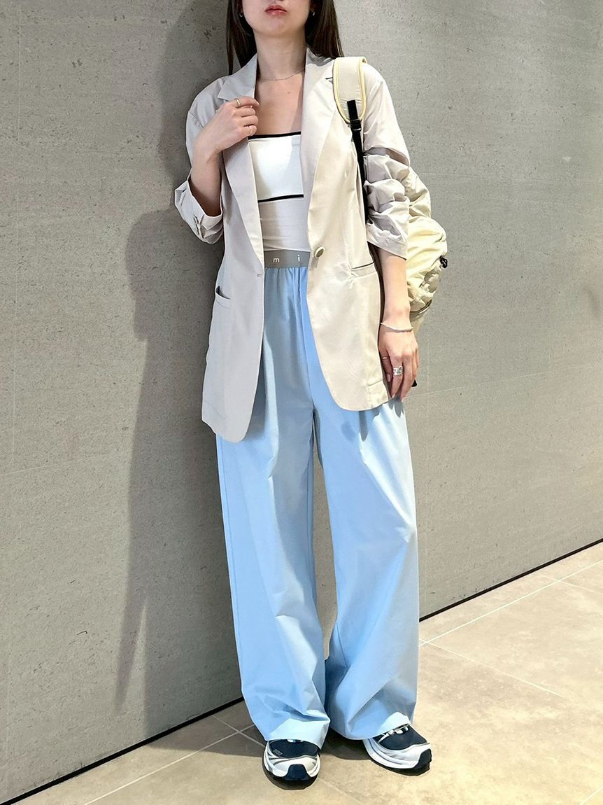 emmi atelier「【Movique】アクティブイージーパンツ/撥水/UVカット/接触冷感」|チノ|