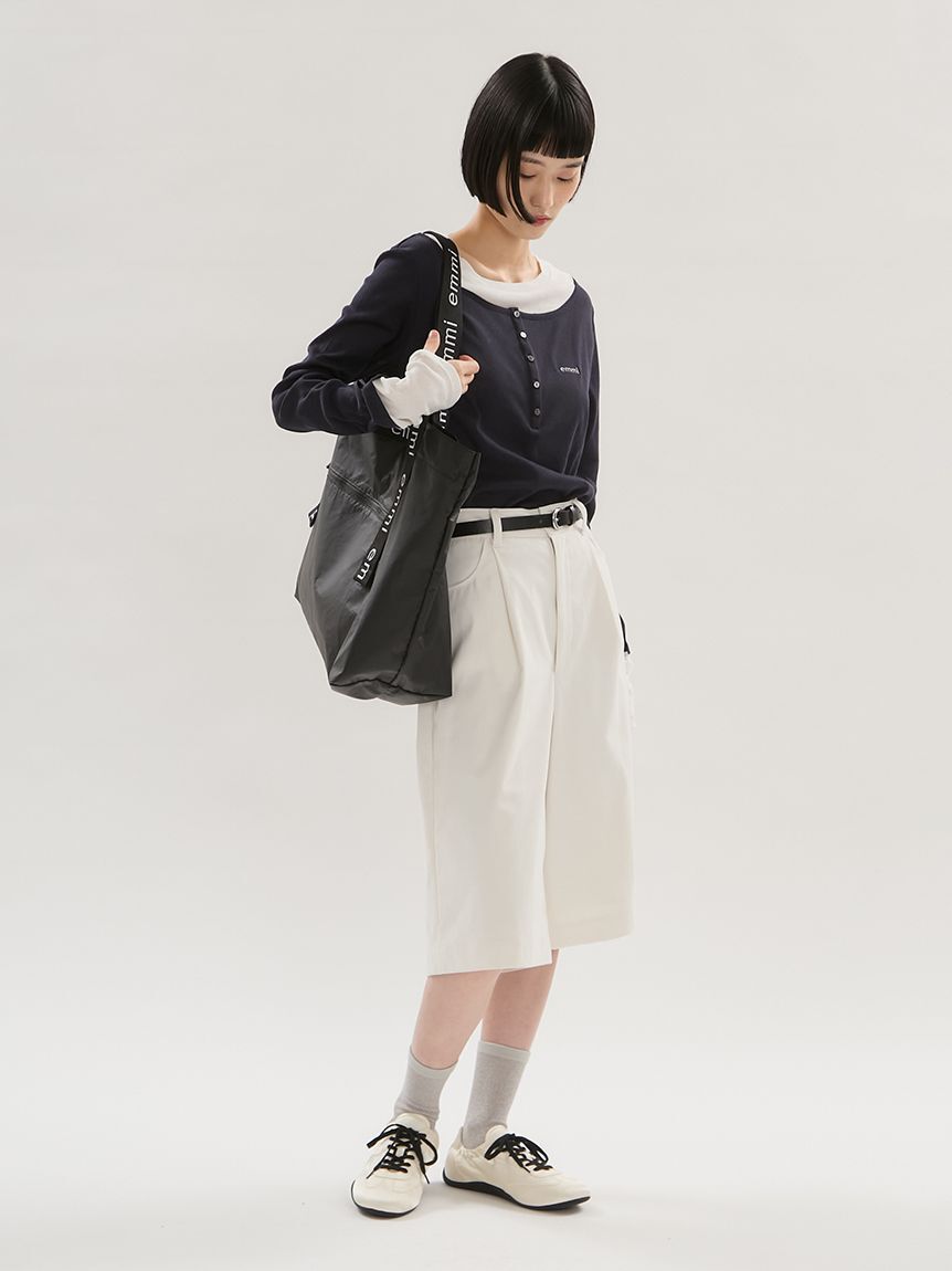 emmi atelier「【ONLINE限定】撥水emmiロゴビックトートバッグ」|トートバッグ|