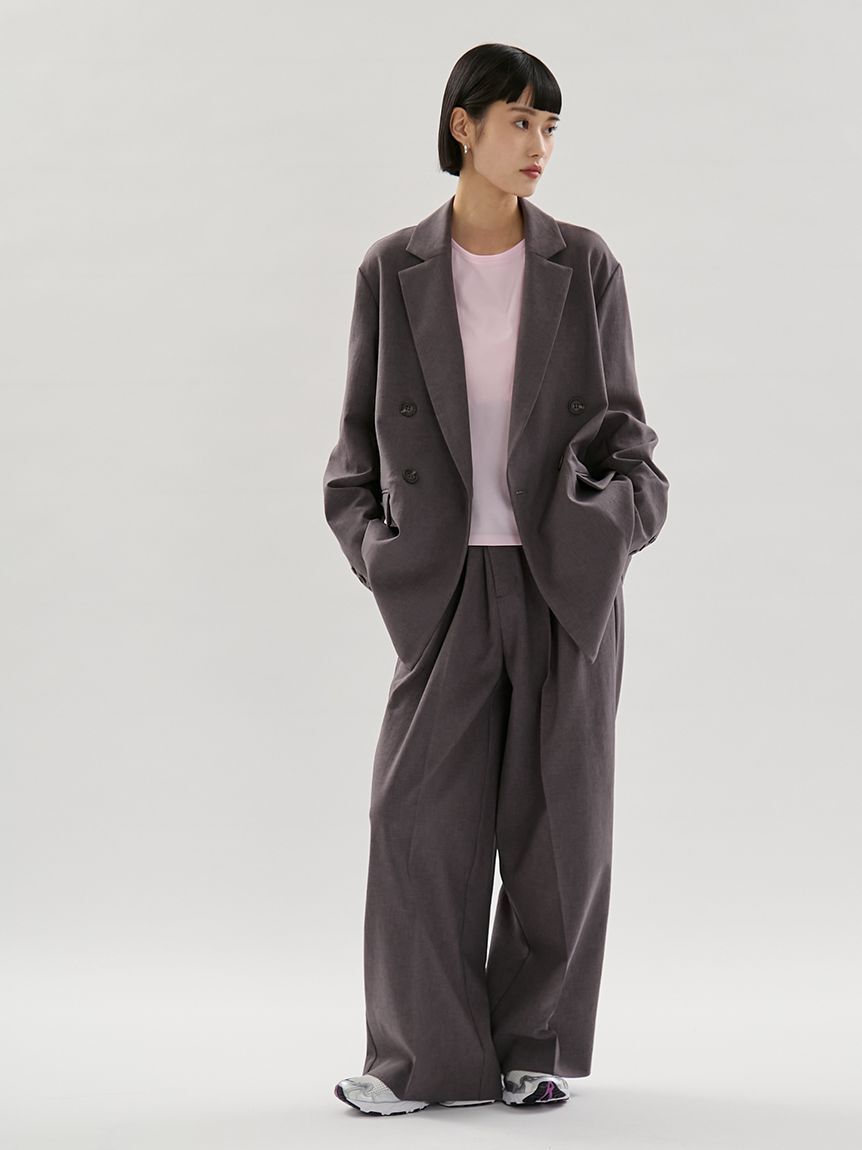 emmi atelier「リラックスダブルブレストジャケット【セットアップ対応】」|テーラードジャケット|