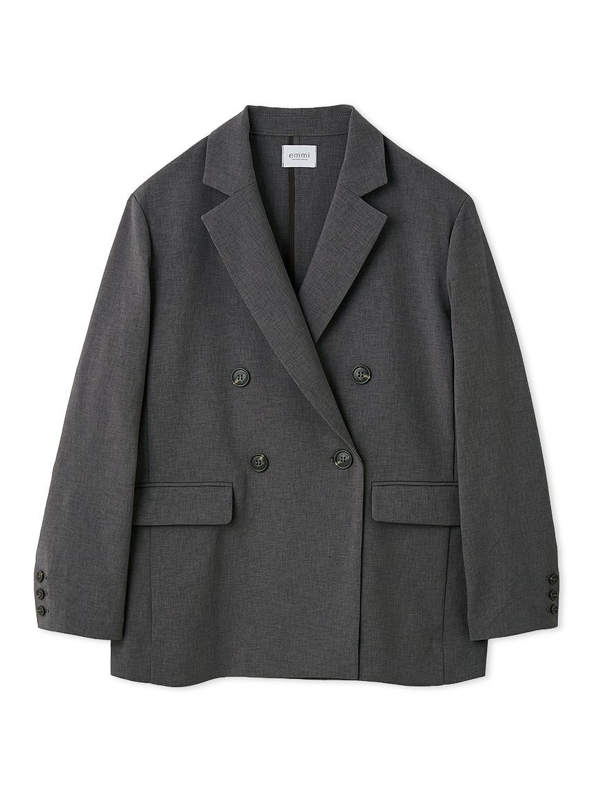 emmi atelier「リラックスダブルブレストジャケット【セットアップ対応】」|テーラードジャケット|