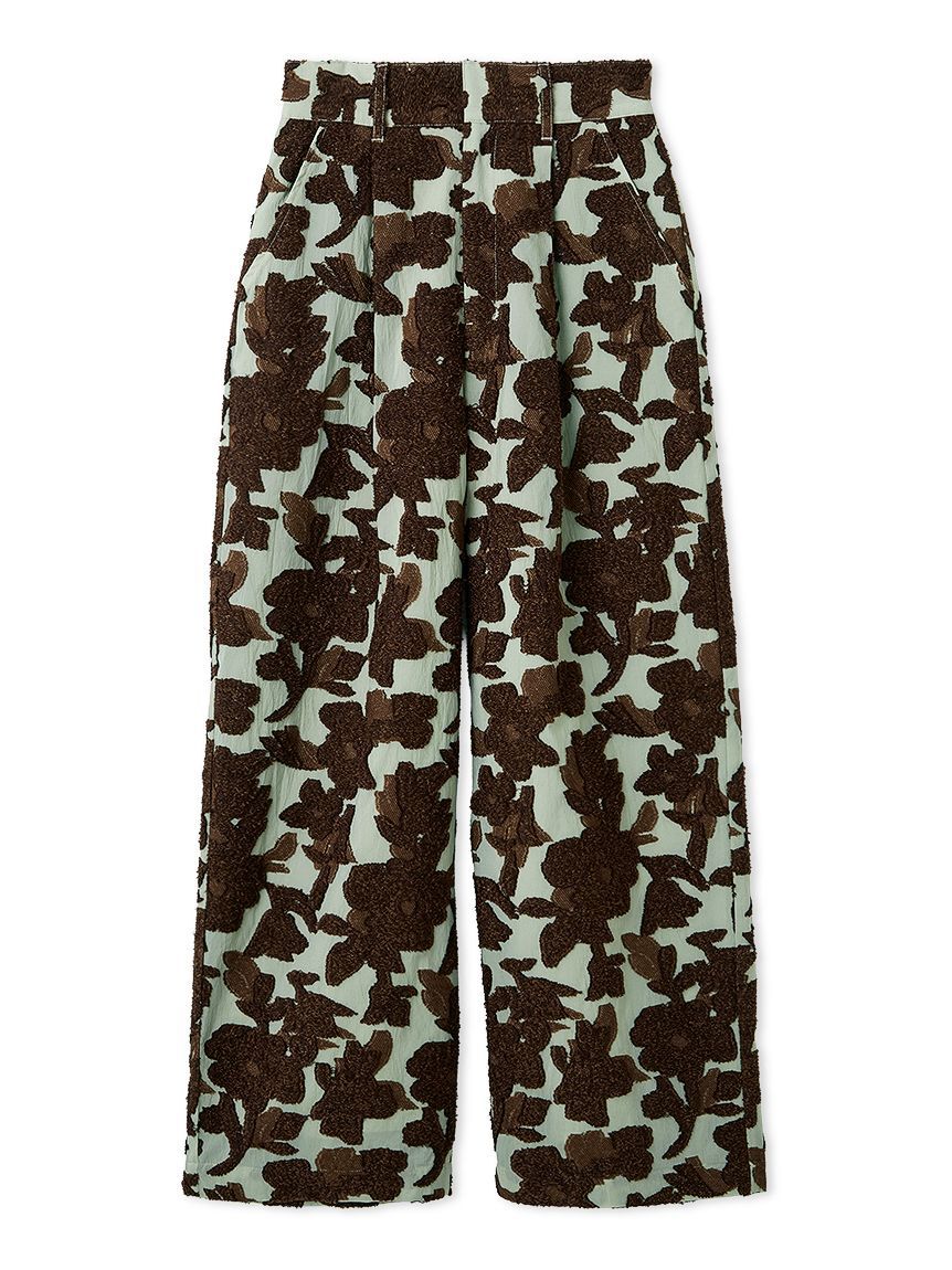 emmi atelier「ジャガードタックパンツ【セットアップ対応】」|チノ|