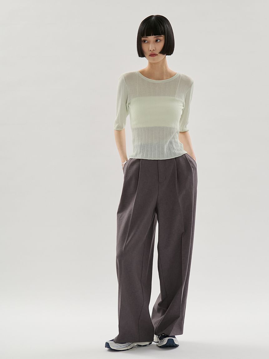 emmi atelier「シアーリブニット」|ニット・セーター|