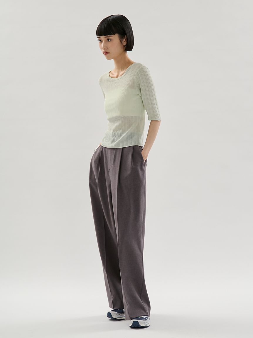 emmi atelier「シアーリブニット」|ニット・セーター|