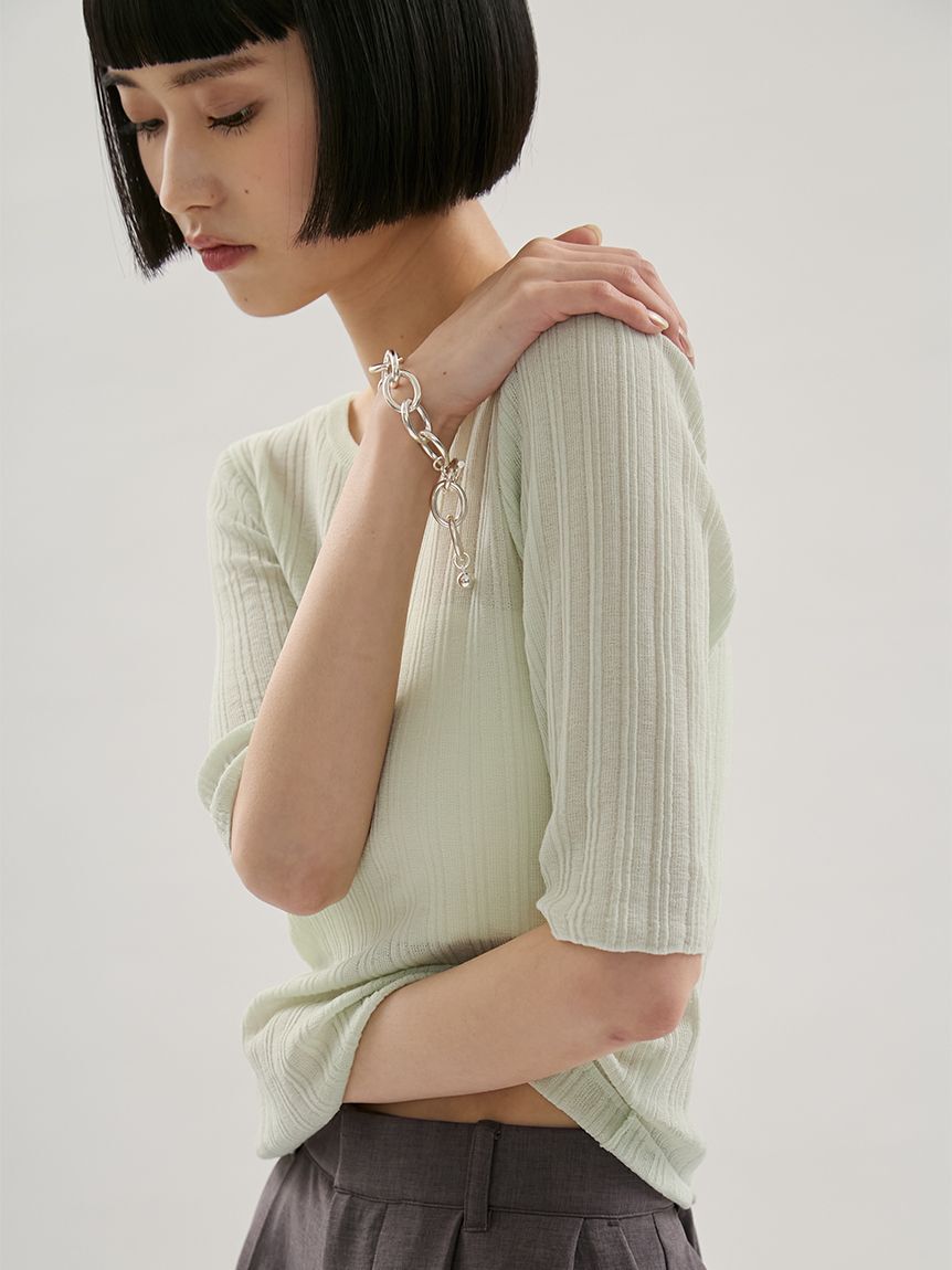 emmi atelier「シアーリブニット」|ニット・セーター|