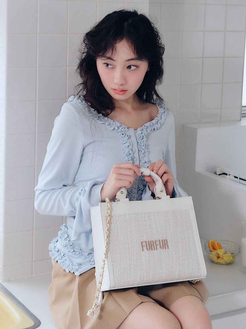 FURFUR「ベルト付きタックミニスカート」|スカート|