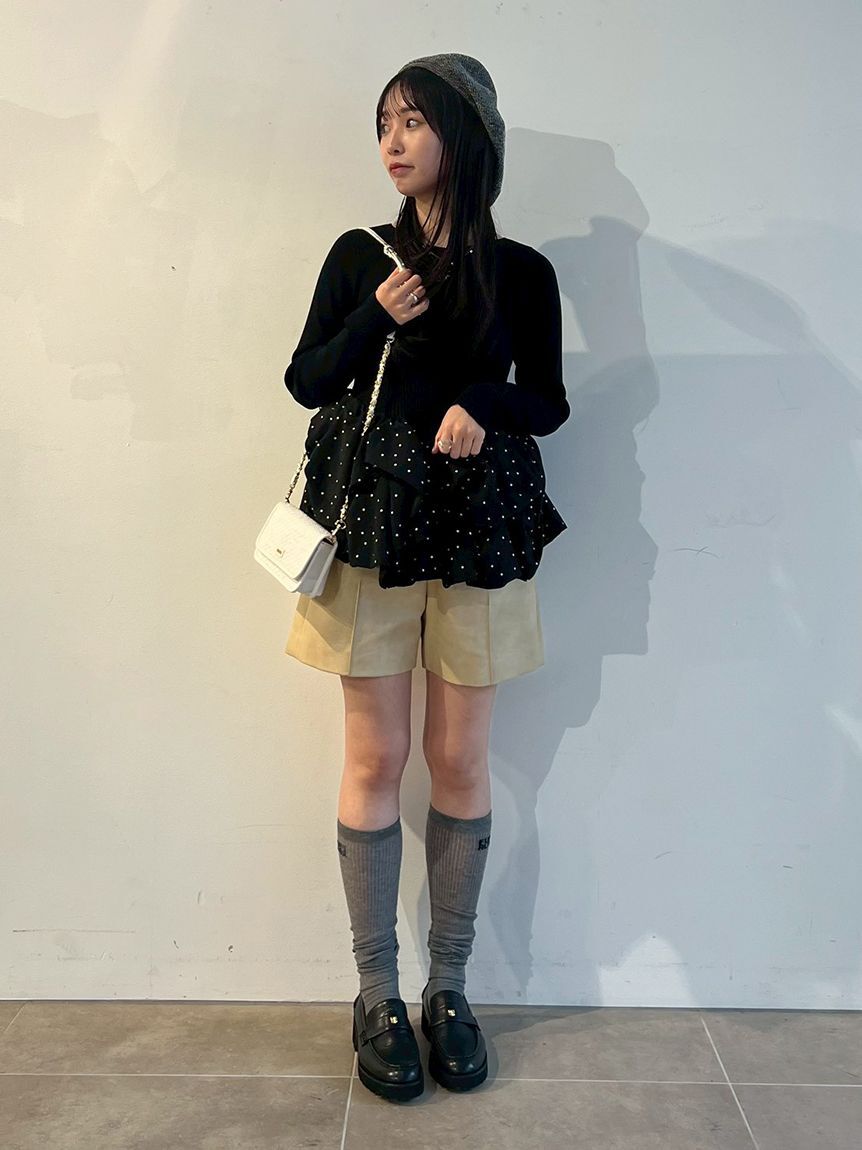 FURFUR「バルーンドッキングリブニットプルオーバー」|ニット・セーター|