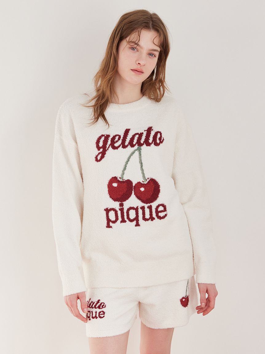 gelato pique「【ONLINE限定カラーあり】ベビモコチェリージャガードプルオーバー」|ルームウェア|