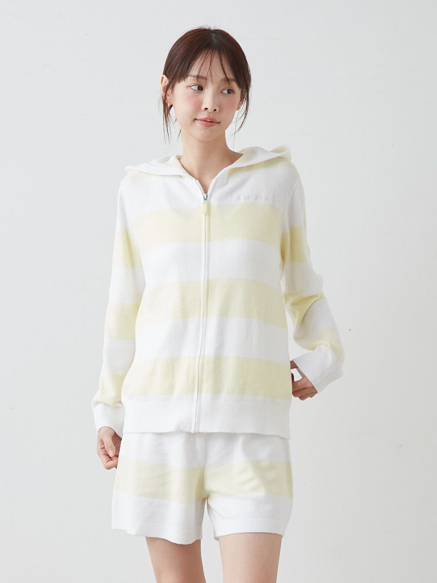 gelato pique「スムーズィーlite2ボーダーショートパンツ」|ルームウェア|