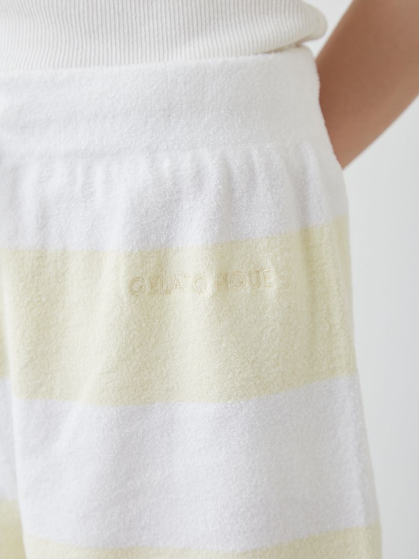 gelato pique「スムーズィーlite2ボーダーショートパンツ」|ルームウェア|