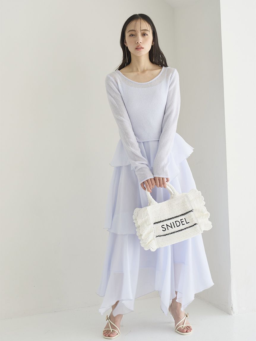 SNIDEL「ブレーズフリルロゴショルダーバッグ」|ショルダー・メッセンジャー|
