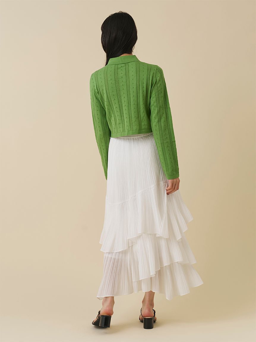 SNIDEL「カラーテクスチャードニットカーディガン」|カーディガン|