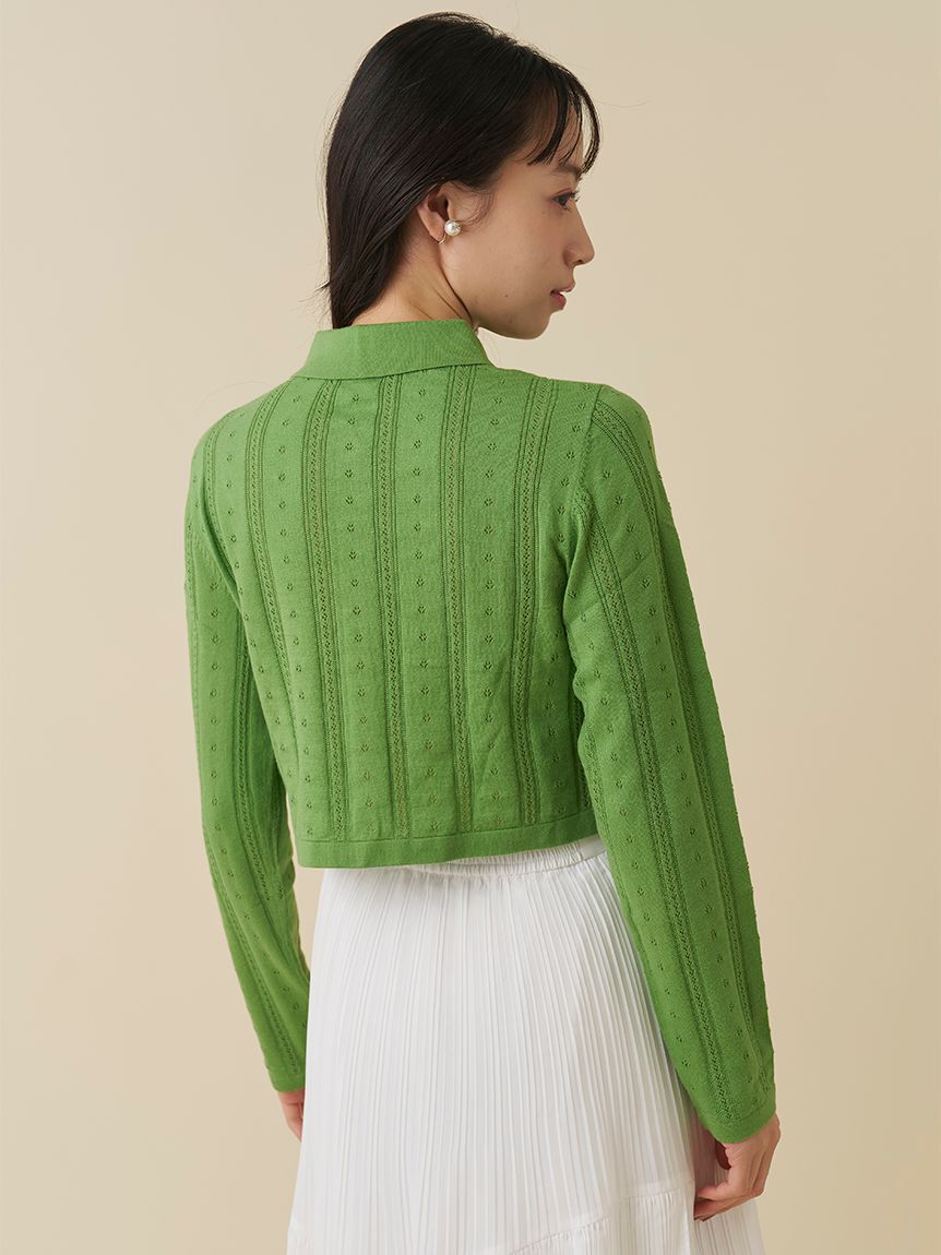 SNIDEL「カラーテクスチャードニットカーディガン」|カーディガン|