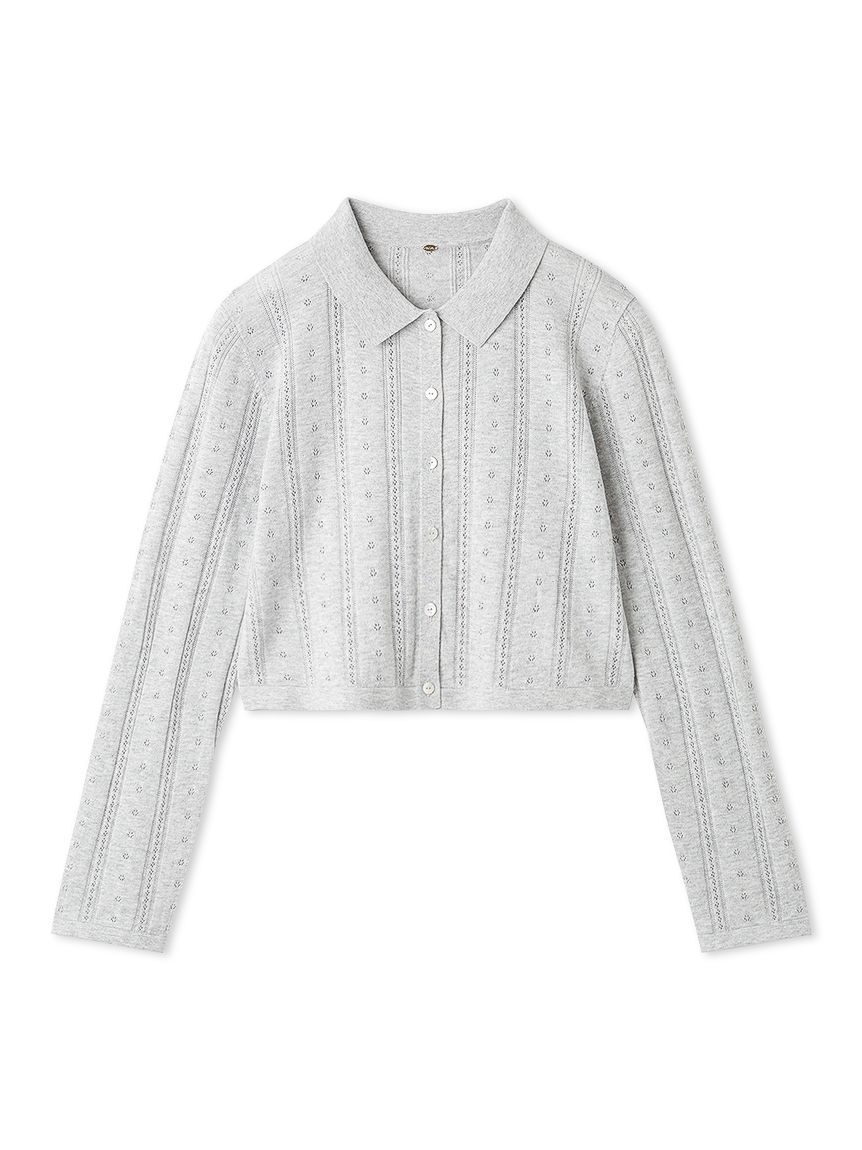 SNIDEL「カラーテクスチャードニットカーディガン」|カーディガン|GRY