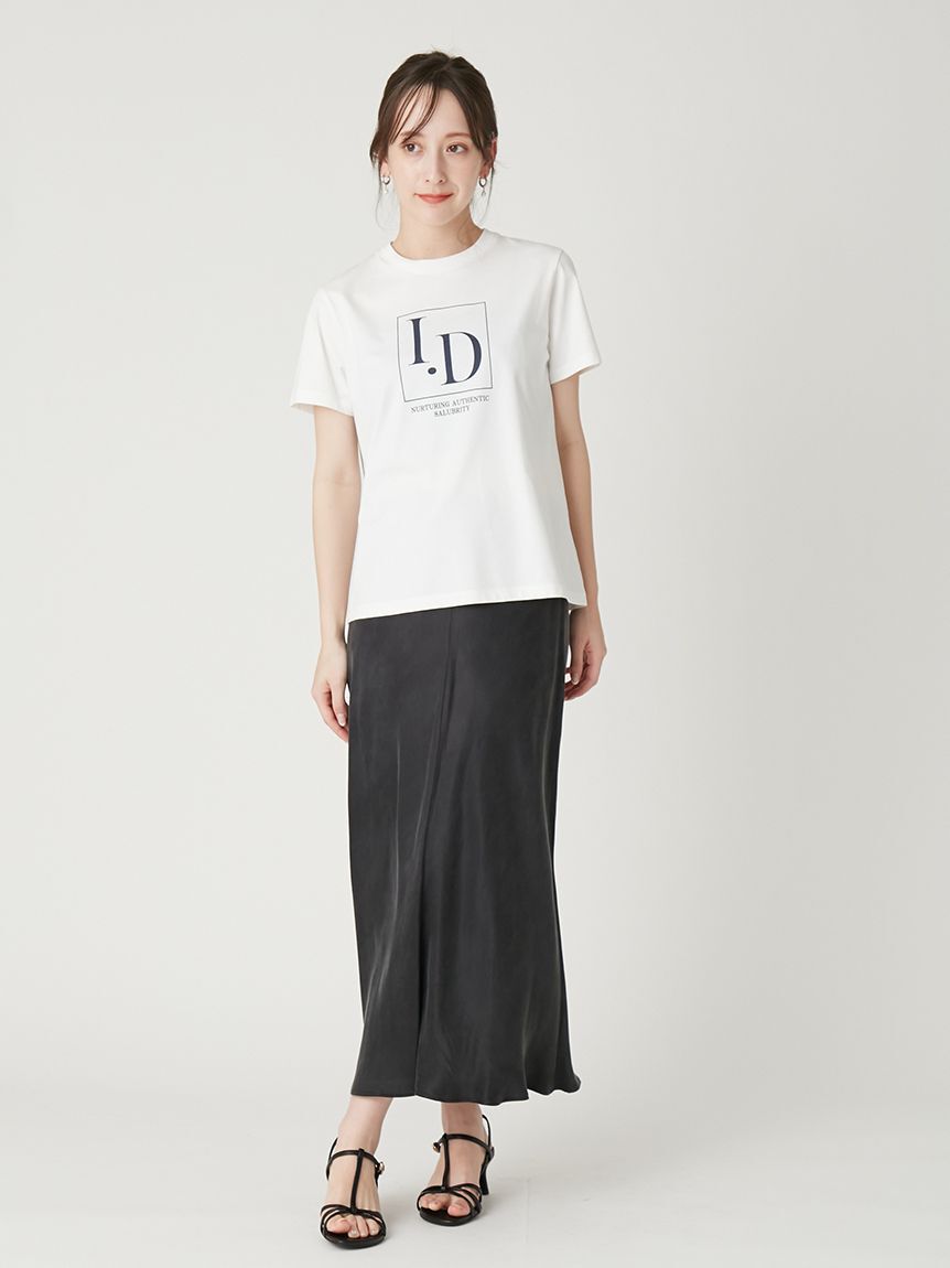 FRAY I.D「I.DロゴプリントTシャツ／ウォッシャブル・防シワ」|Tシャツ・カットソー|